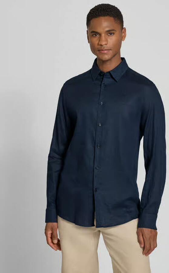 Drykorn slim fit vrijetijdshemd van linnen-katoenmengsel model 'RAMIS' - Foto 3