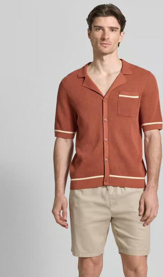 Drykorn slim fit vrijetijdsoverhemd in tricotlook model 'FLAVIRO' - Foto 3