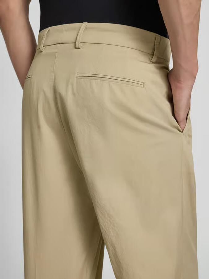 Drykorn Stoffen broek met biezen en steekzakken model 'LEEK'