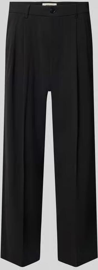 Drykorn Wide fit broek met persplooien model 'Leek' - Foto 5