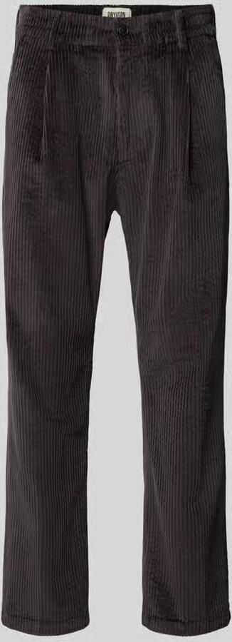 Drykorn straight fit broek van katoenmix model 'Chasy'