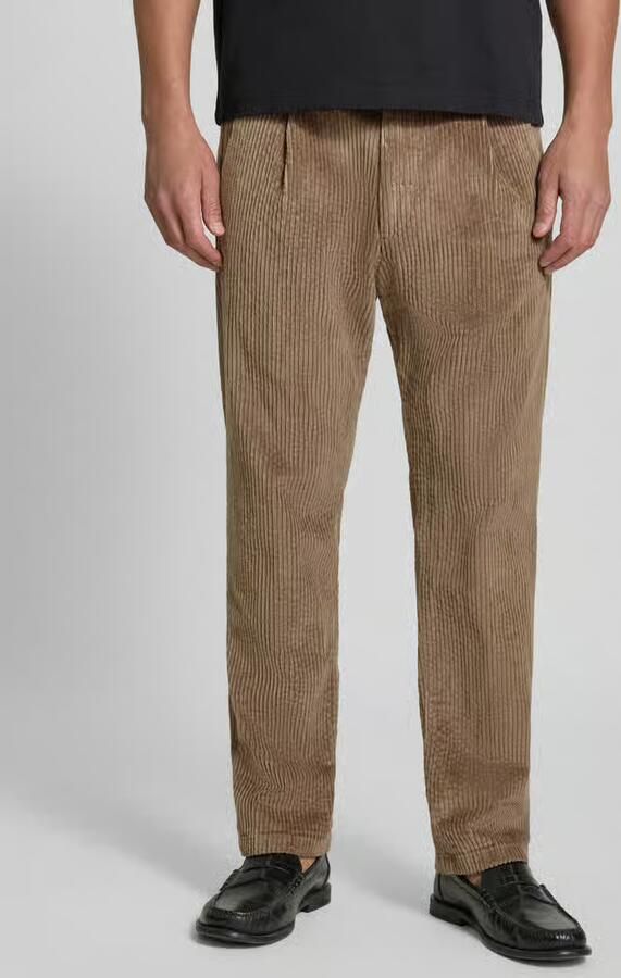 Drykorn straight fit broek van katoenmix model 'Chasy' - Foto 3