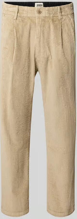 Drykorn straight fit broek van katoenmix model 'Chasy'