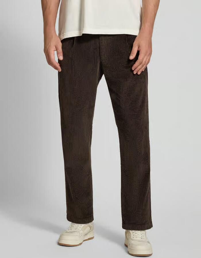 Drykorn Regular fit corduroy broek met achterzakken model 'CHASY' - Foto 2