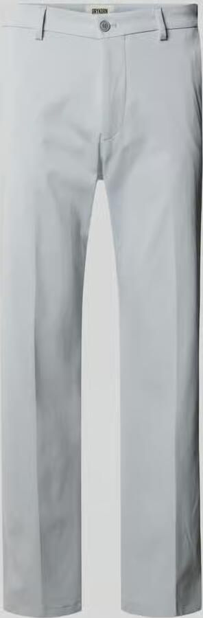 Drykorn straight fit stoffen broek met persplooien model 'Ajend' - Foto 2