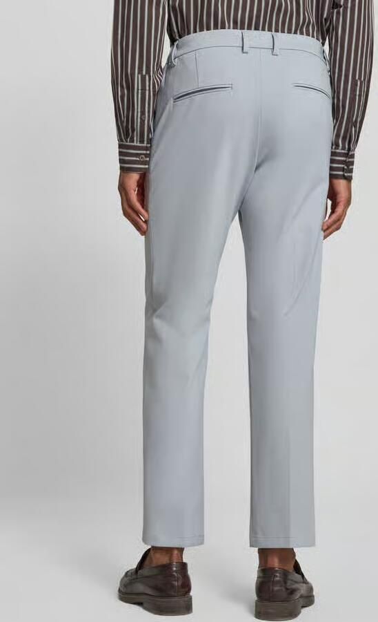 Drykorn straight fit stoffen broek met persplooien model 'Ajend'