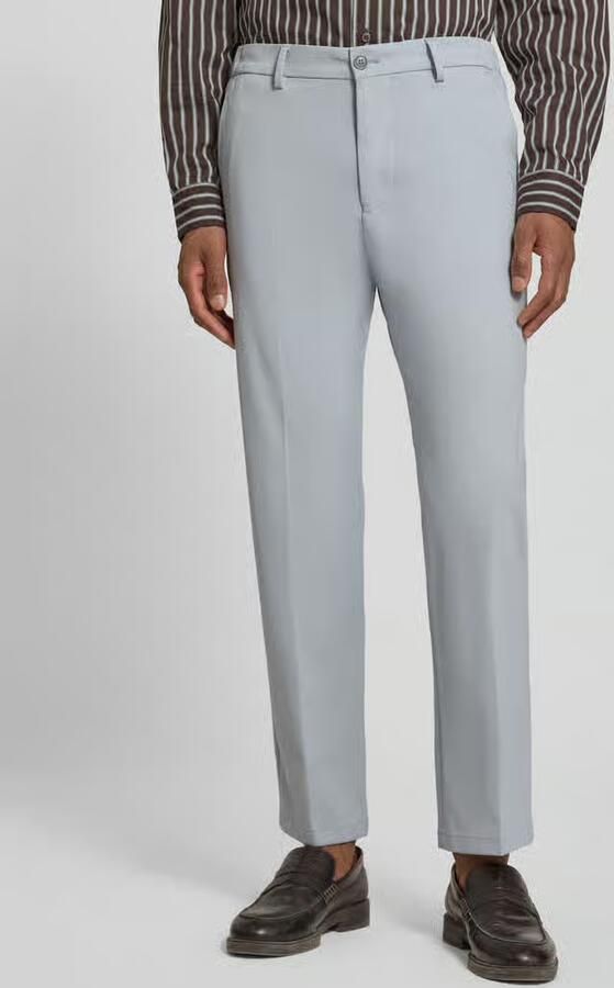 Drykorn straight fit stoffen broek met persplooien model 'Ajend' - Foto 3