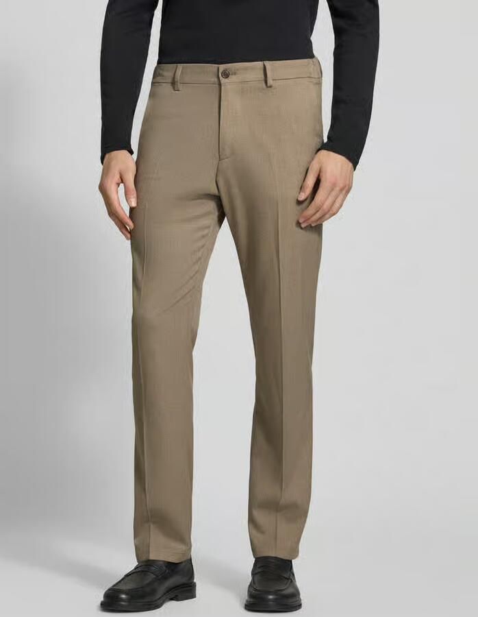 Drykorn straight fit stoffen broek met viscose model 'Ajend' - Foto 3
