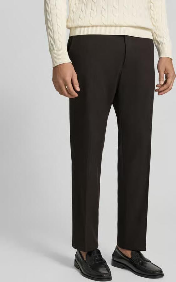 Drykorn straight fit stoffen broek met viscose model 'Ajend' - Foto 3