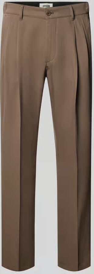 Drykorn straight fit stoffen broek van Lyocellmix model 'Leek' - Foto 2