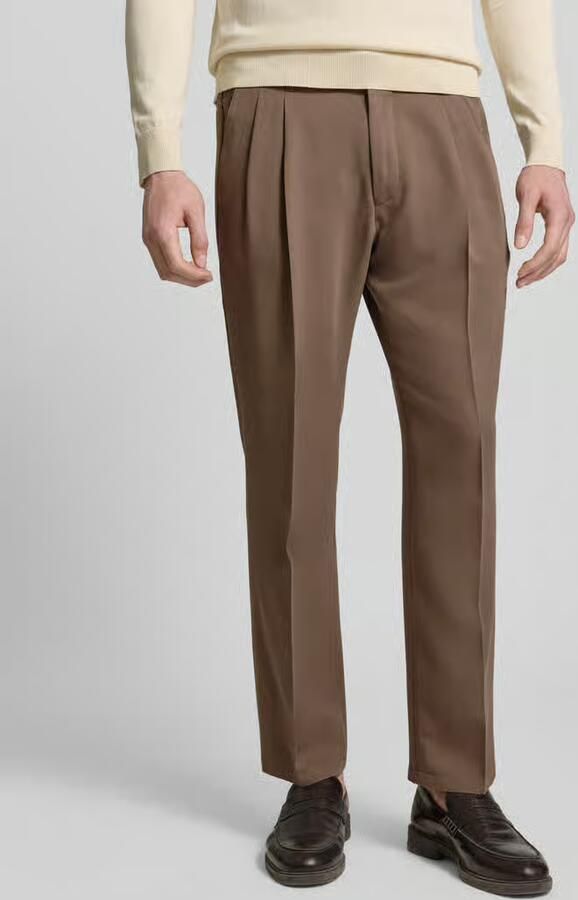Drykorn straight fit stoffen broek van Lyocellmix model 'Leek' - Foto 2