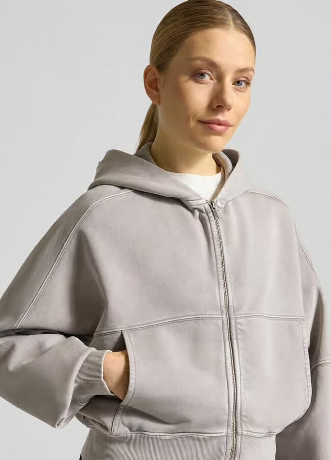 Drykorn sweatjack met tweewegritssluiting model 'RANERA'