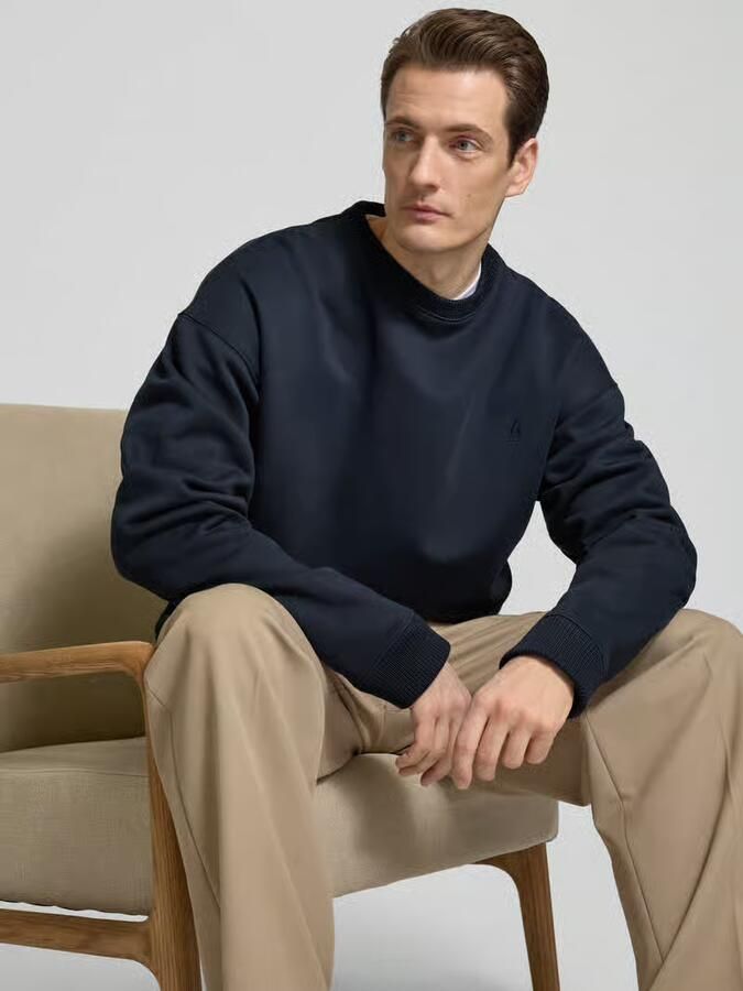 Drykorn Sweatshirt met motiefstitching model 'KARIO'
