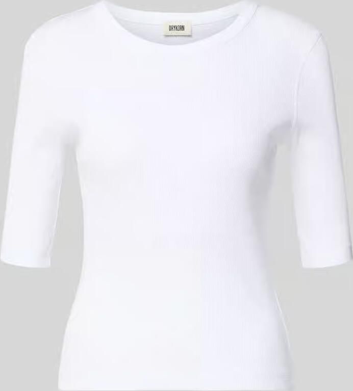 Drykorn T-shirt in riblook model 'SELAY'