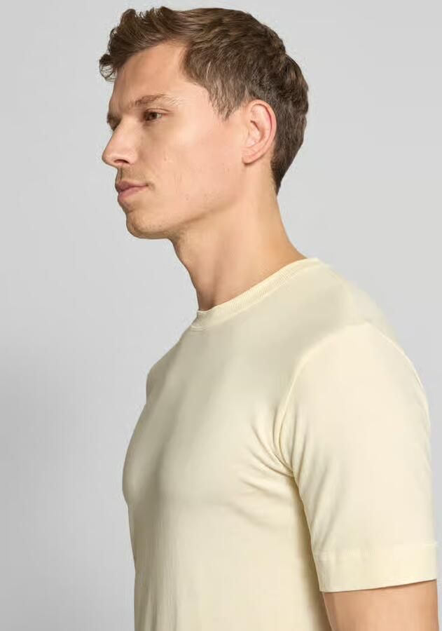 Drykorn T-shirt met geribde ronde hals - Foto 2