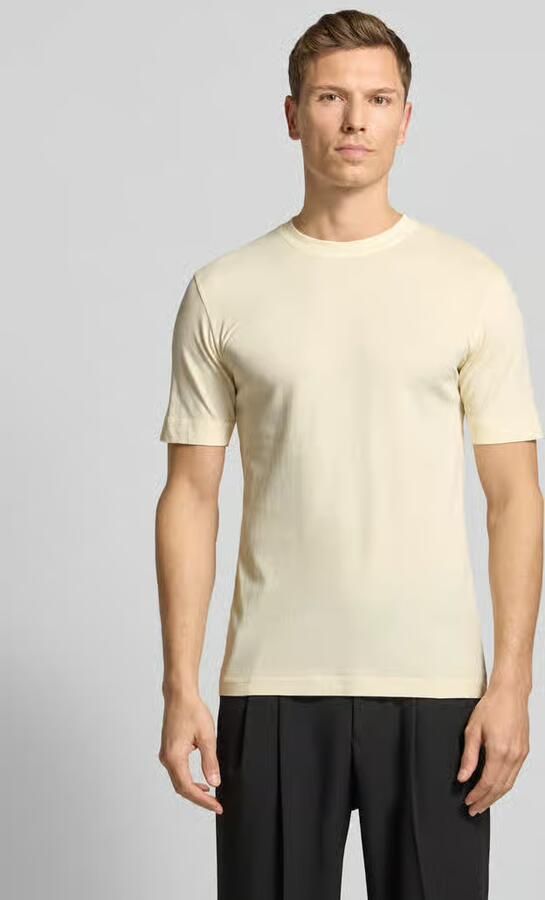 Drykorn T-shirt met geribde ronde hals - Foto 4