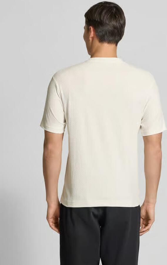 Drykorn T-shirt met geribde ronde hals model 'GILBERD'