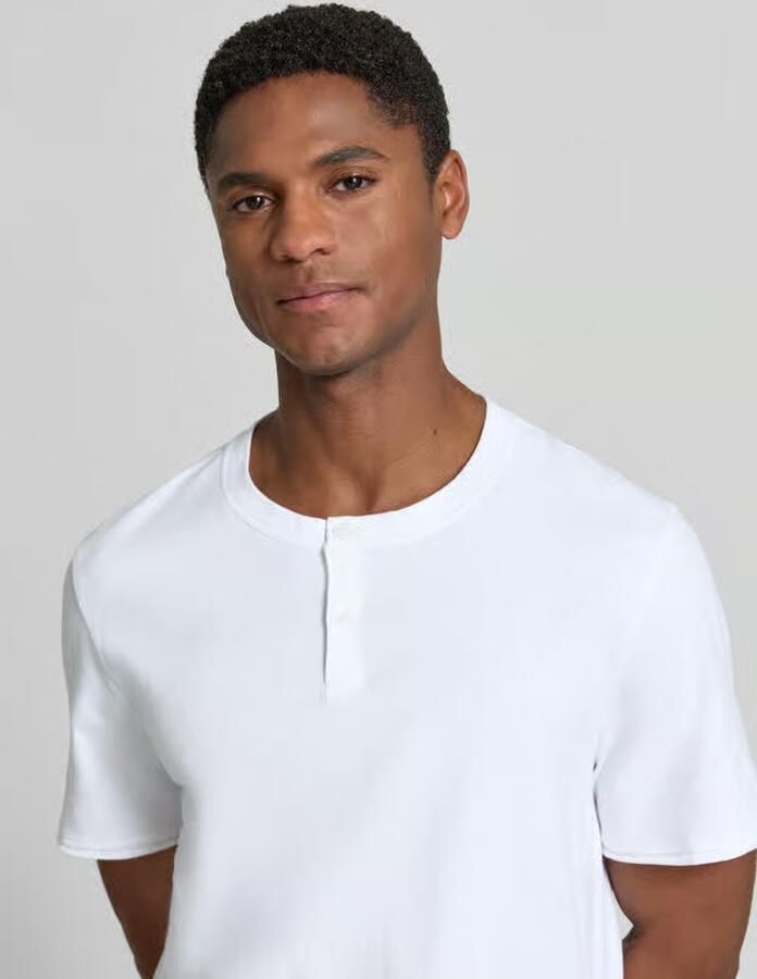Drykorn T-shirt met korte knoopsluiting model 'ENIL'