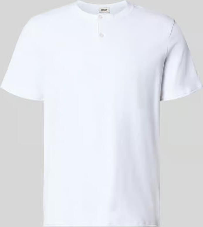Drykorn T-shirt met korte knoopsluiting model 'ENIL' - Foto 2