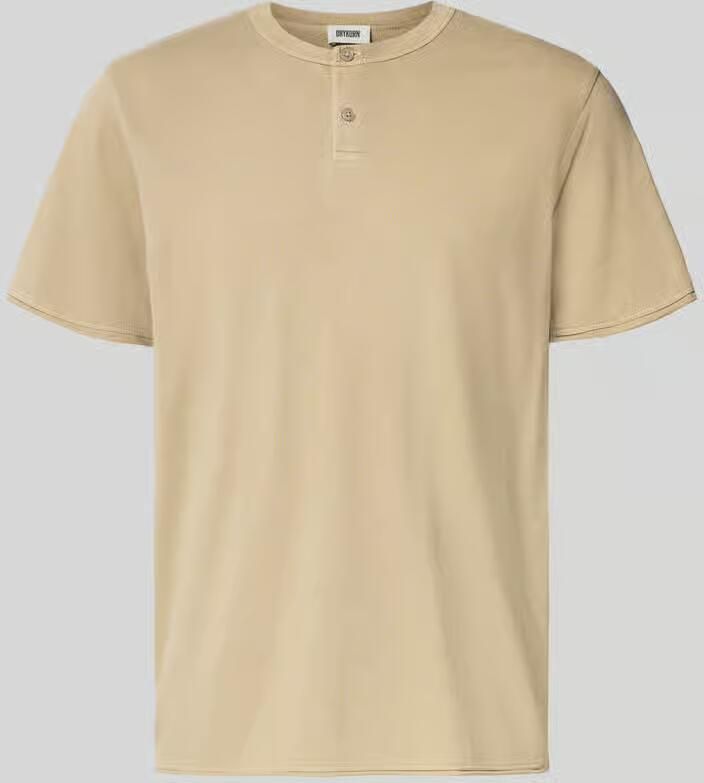 Drykorn T-shirt met korte knoopsluiting model 'ENIL' - Foto 2