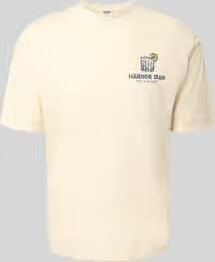 Drykorn T-shirt met motiefprint en ronde hals