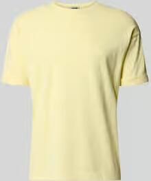 Drykorn T-shirt met mouwomslag en ronde hals