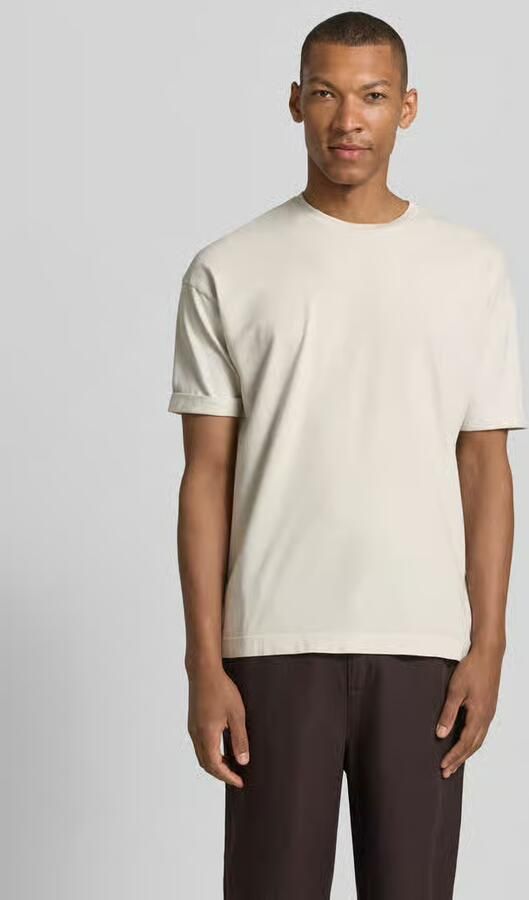 Drykorn T-shirt met mouwomslag en ronde hals - Foto 2