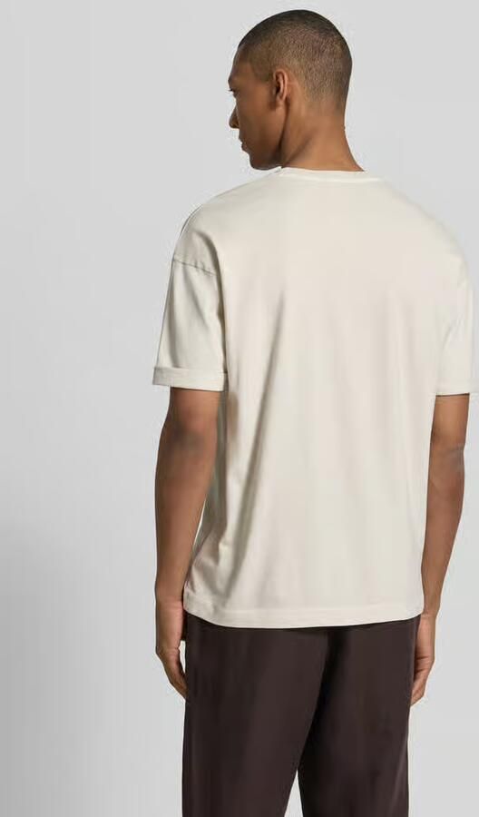 Drykorn T-shirt met mouwomslag en ronde hals - Foto 3