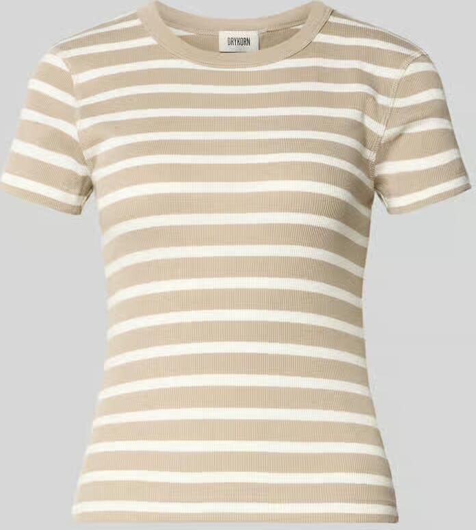 Drykorn T-shirt met ronde hals model 'KOALE' - Foto 2