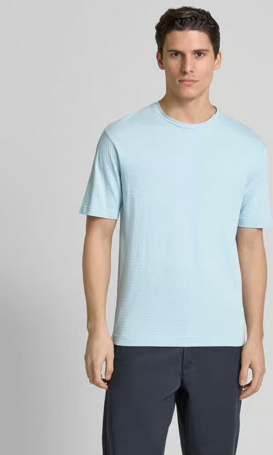 Drykorn T-shirt met structuurmotief model 'GILBERD' - Foto 4