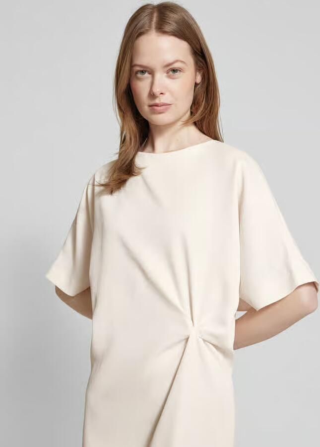 Drykorn T-shirtjurk met knoopdetail model 'INDAH'