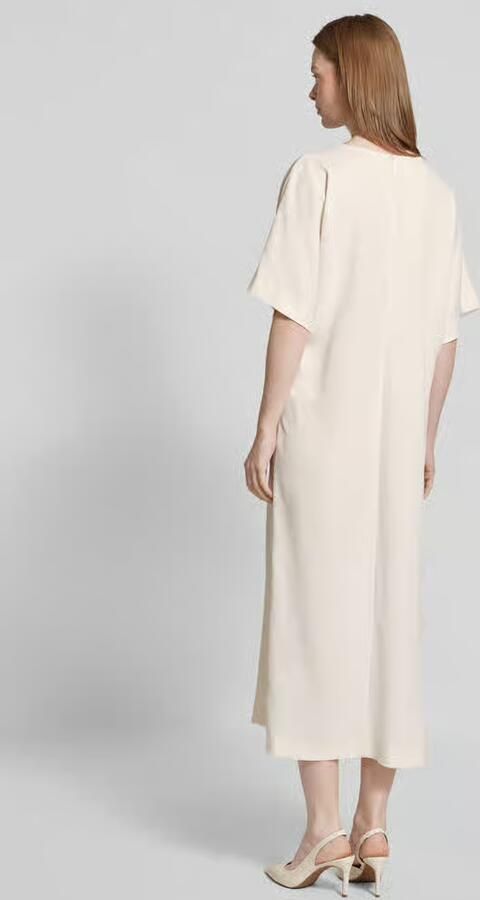 Drykorn T-shirtjurk met knoopdetail model 'INDAH' - Foto 3