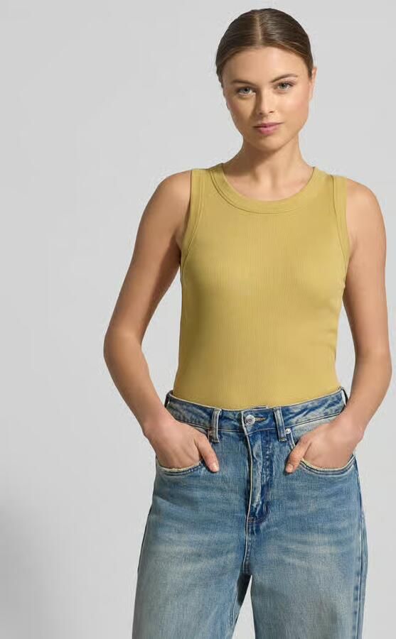Drykorn Tanktop in riblook model 'OLINA' - Foto 3