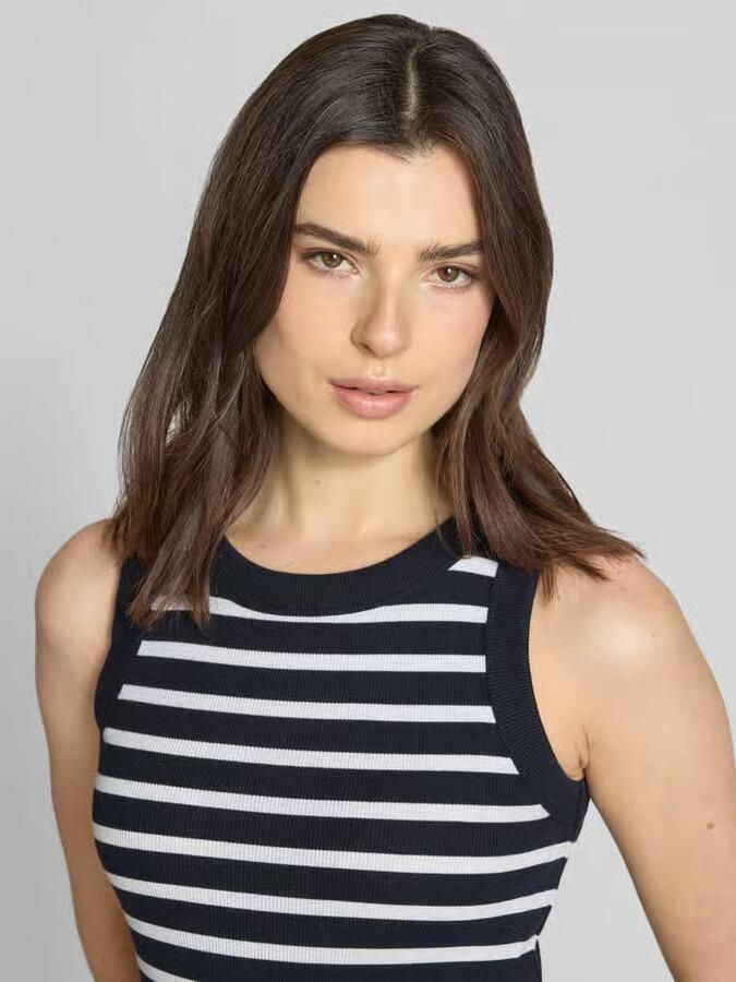 Drykorn Tanktop met ribstructuur model 'OLINA'