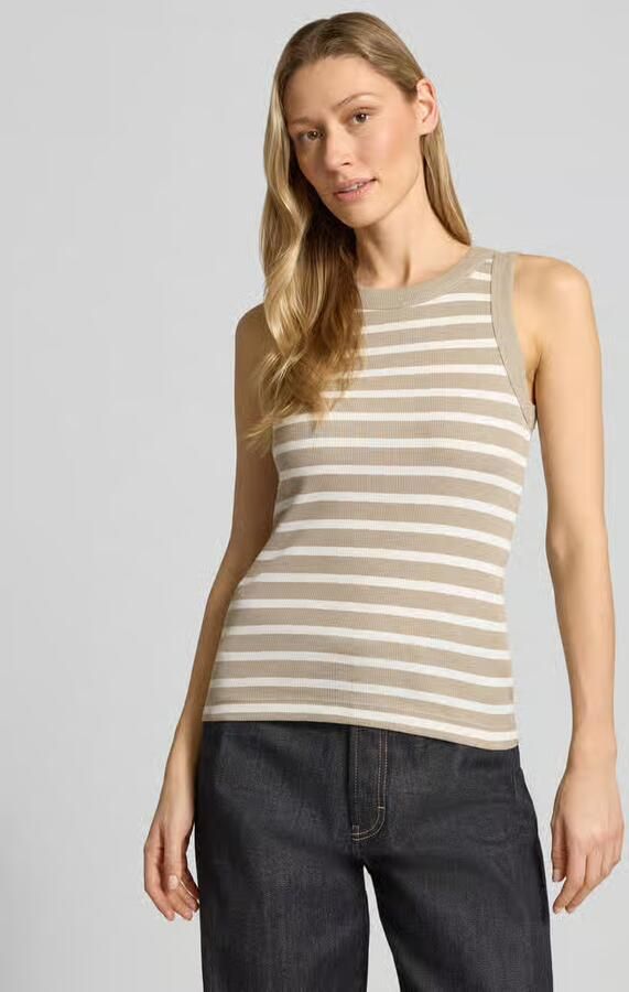 Drykorn Tanktop met ribstructuur model 'OLINA' - Foto 2