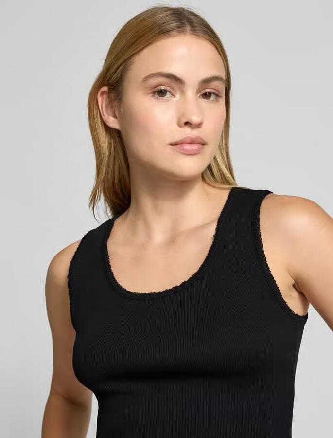 Drykorn Tanktop met ronde hals model 'FARIDA'