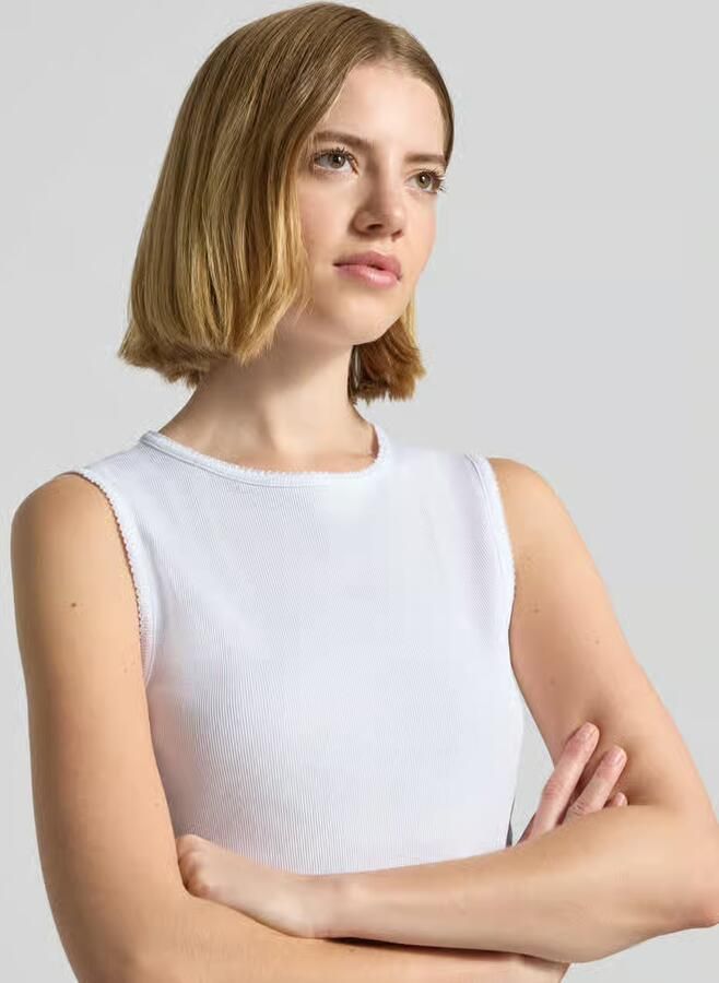 Drykorn Tanktop met ronde hals model 'FARIDA'
