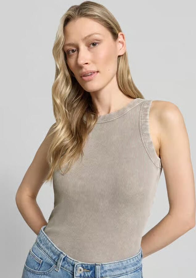 Drykorn Tanktop met ronde hals model 'OLINA'