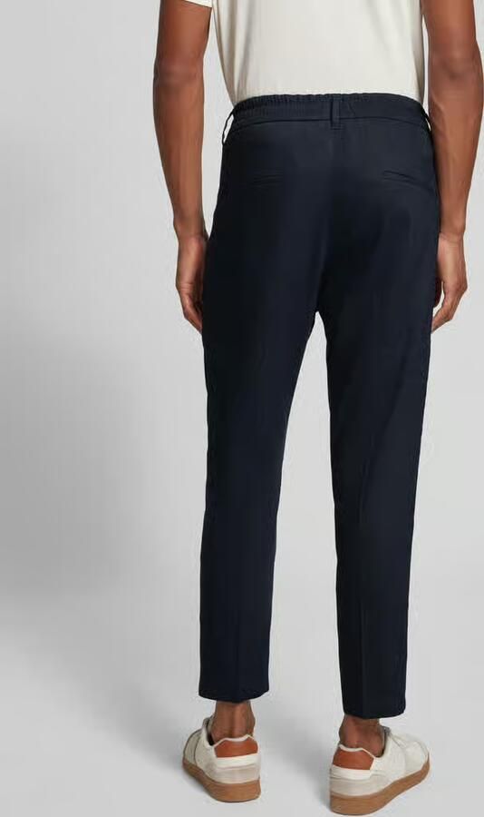 Drykorn Tapered fit bandplooibroek met elastische band model 'CHASY'