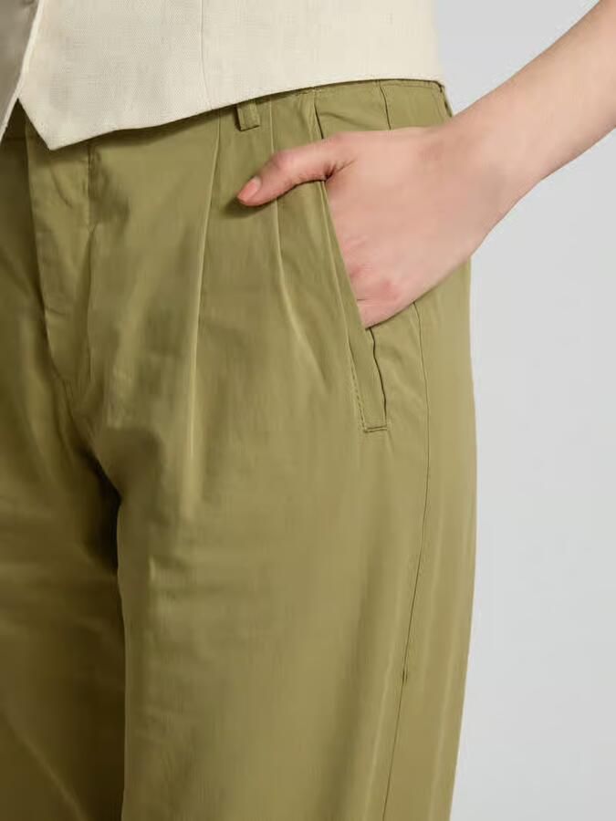 Drykorn Tapered fit bandplooibroek met elastische band model 'DISPATCH'