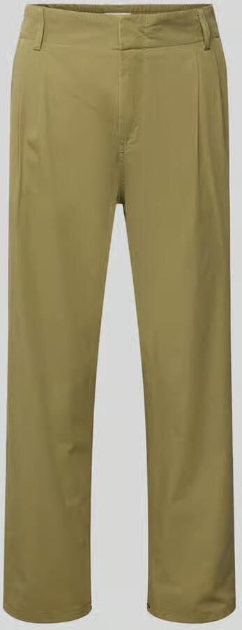 Drykorn Tapered fit bandplooibroek met elastische band model 'DISPATCH' - Foto 2