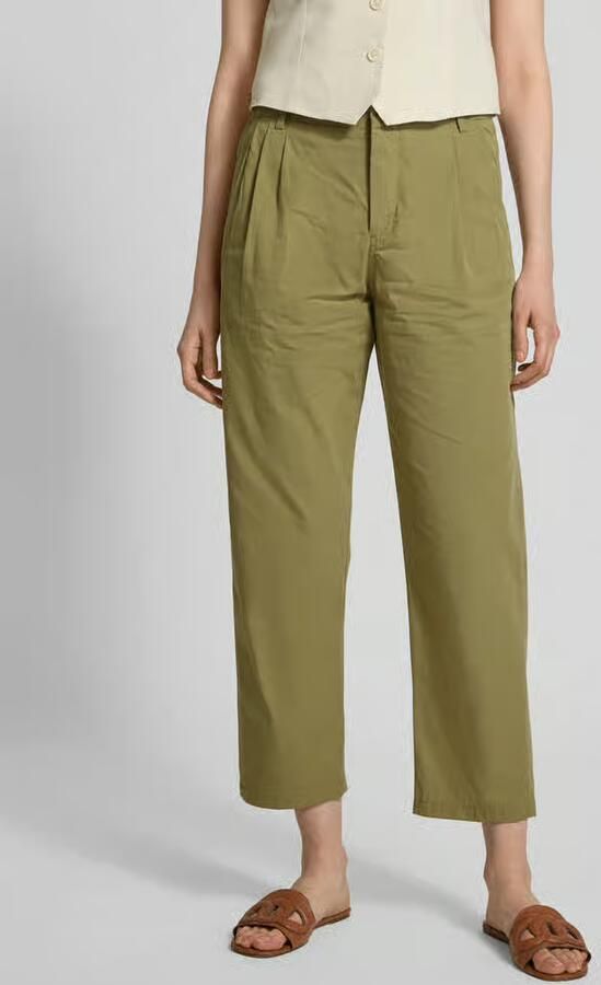 Drykorn Tapered fit bandplooibroek met elastische band model 'DISPATCH' - Foto 3