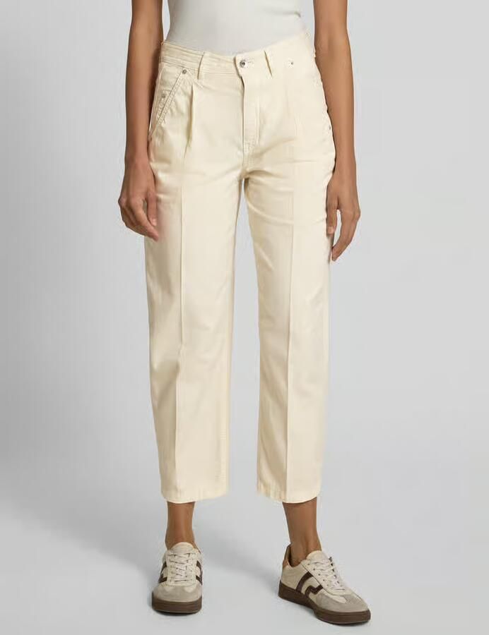 Drykorn Tapered fit broek met structuurmotief model 'QUALIFY' - Foto 3