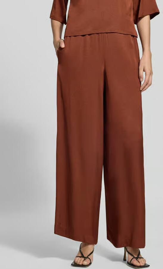 Drykorn Wide fit broek met elastische band model 'Tweezer' - Foto 3