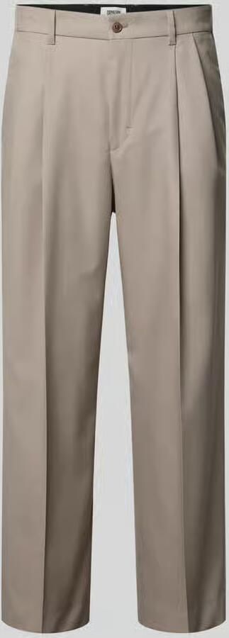 Drykorn wide fit broek met persplooien - Foto 2