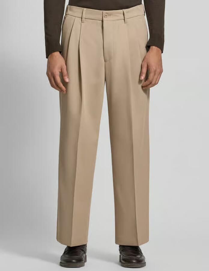 Drykorn wide fit broek met vouwplooien model 'LEEK' - Foto 2