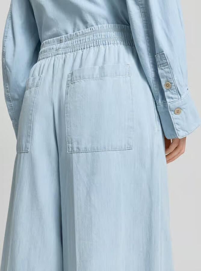 Drykorn wide fit stoffen broek in denim-look model 'Ceiling'