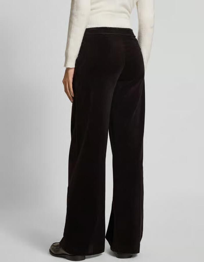 Drykorn Wide fit stoffen broek in ribcordlook model 'Before'