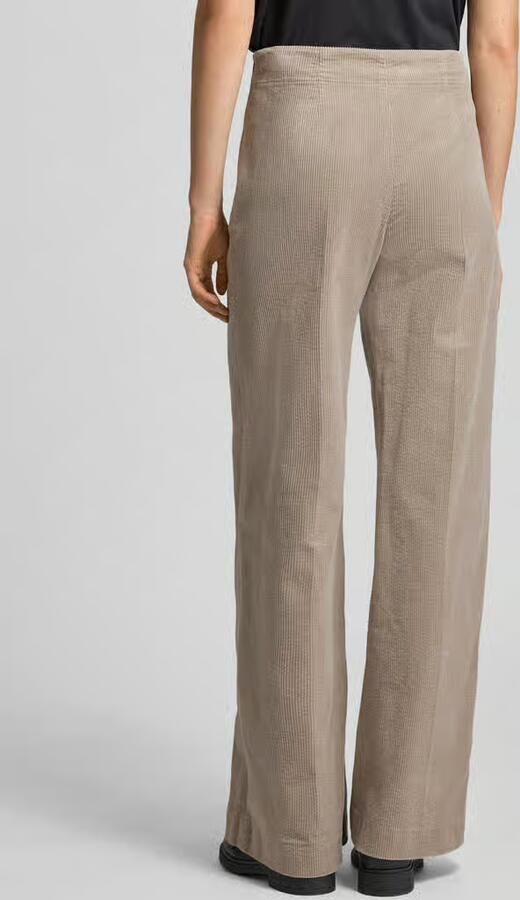 Drykorn Wide fit stoffen broek in ribcordlook model 'Before'
