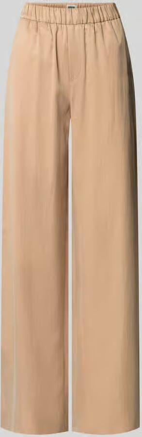 Drykorn wide fit stoffen broek met elastische band model 'Consider' - Foto 2